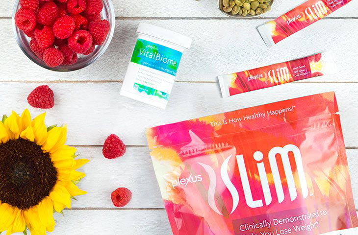 Plexus Slim and Vitalbiome with healthy ingredients