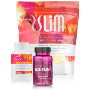 This powerful combination of Plexus Slim, Accelerator+ and Block is a great way to burn fat more efficiently, help block the absorption of up to 48% of carbs and sugars from your meal, and support healthy glucose metabolism so you can boost your weight loss goals.*